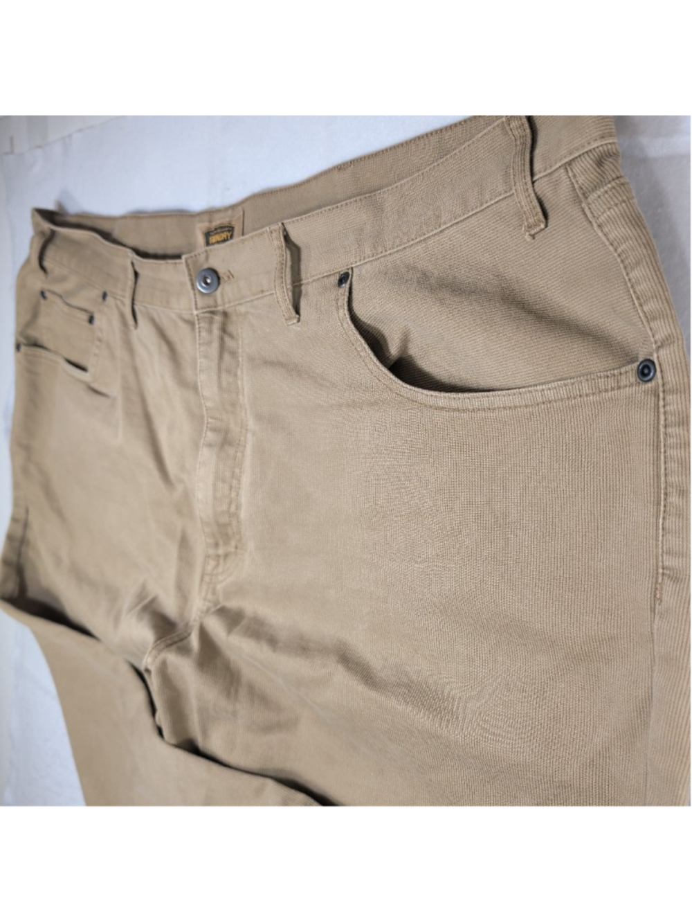 Men's The Foundry Supply Co. Tan Corduroy Pants Waist 48 - Picture 2 of 8